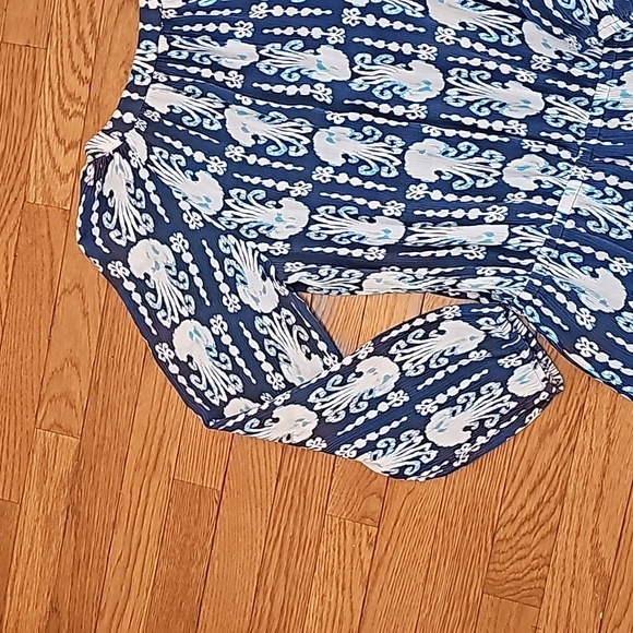 Lilly Pulitzer Elsa Indigo Get in Line Romper - Picture 9 of 12